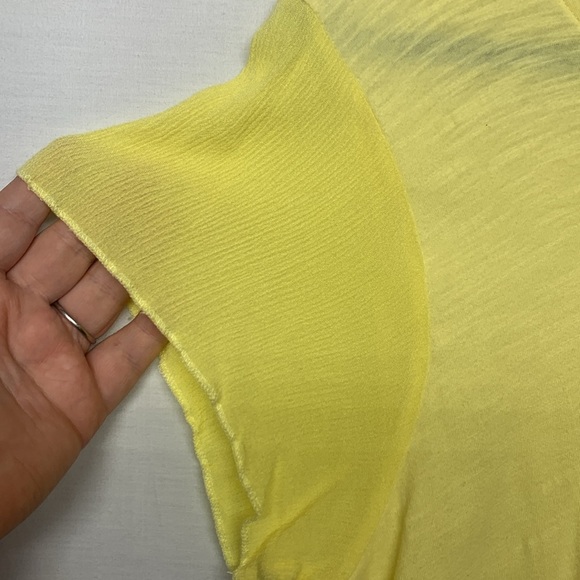 Soft Surroundings Yellow Blouse Size XL - Picture 4 of 9